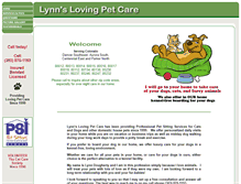 Tablet Screenshot of lynnslovingpetcare.com